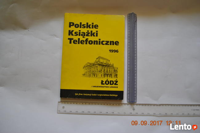* Książka telefoniczna, Łódź 1996 firmy instytucje
