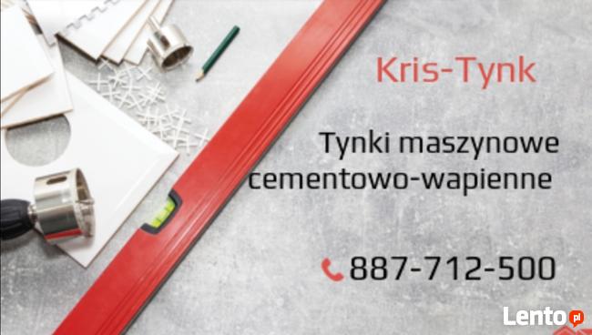 Tynki maszynowe cementowo-wapienne