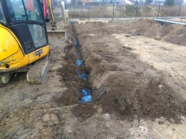 Minikoparka, Usługi minikoparką wykopy wiertnica , świder