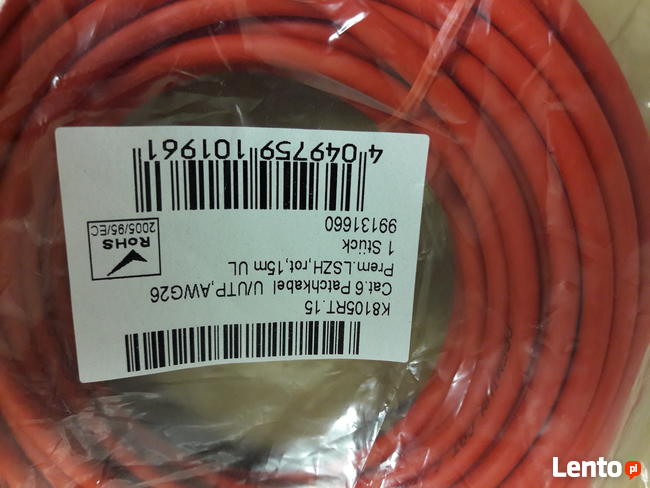 PATCHKABEL U/UTP, AWG26 15 m