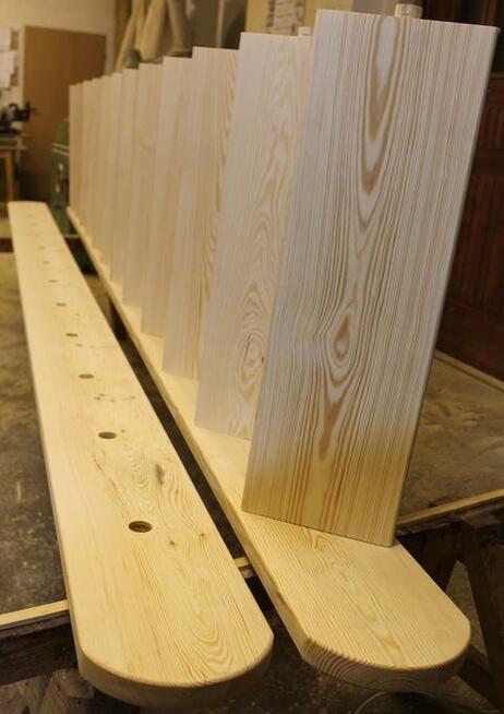 SCHODY REGULOWANE 360x80 sosnowe młynarskie jednobiegowe wew