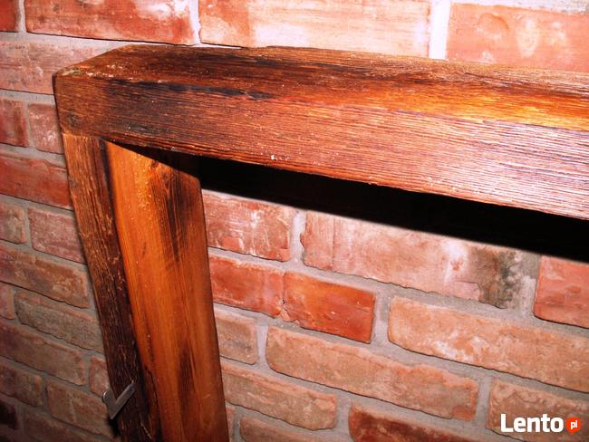 Stare okno szafka z drzewa przedwojennego loft, retro 70x117