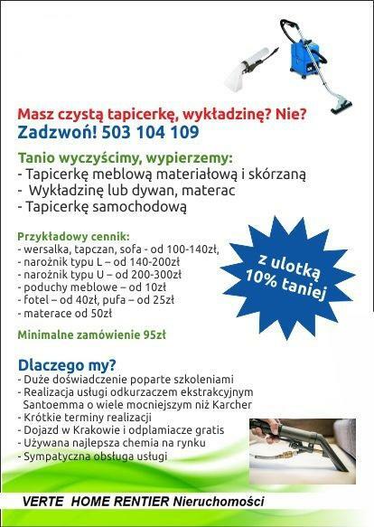 odk.SANTOEMMA ! TANIO Pranie, czyszczenie tapicerki meblowej