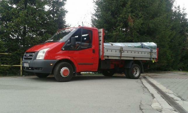 Transport chłodnia, winda, kontener, wywrotka, plandeka