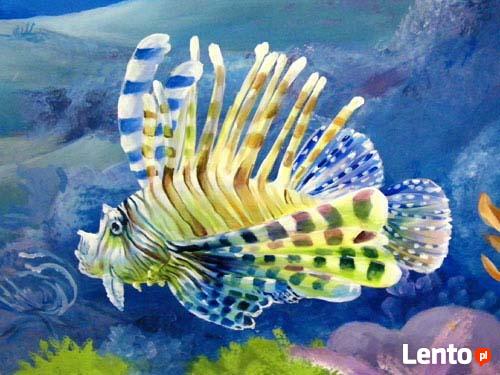 Malowane dekoracje na ścianę, graffiti, malunki ścienne