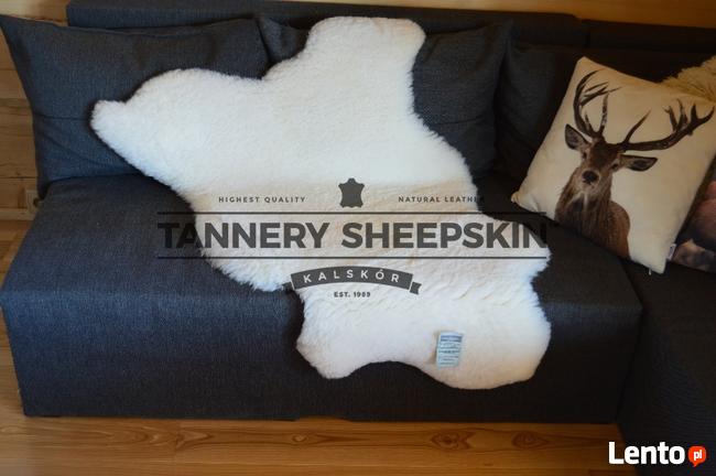 Skóra Owcza krótki włos 3 cm Biała Naturlana