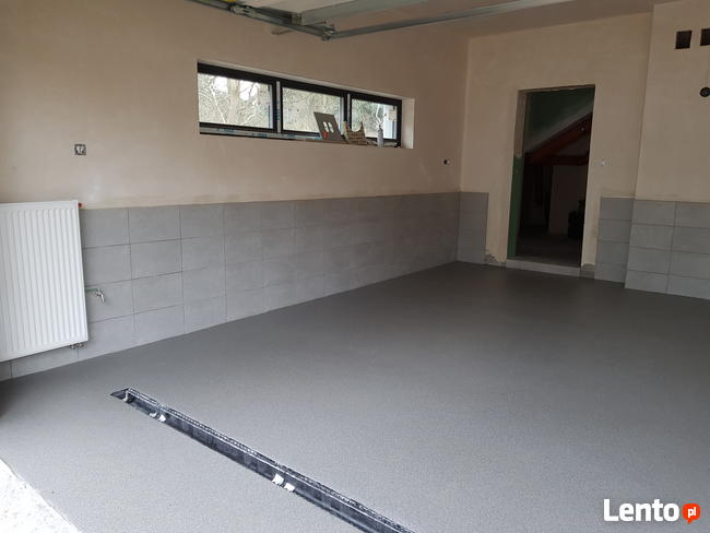 posadzki żywiczne w garażu zamiast układanie płytek w 24h