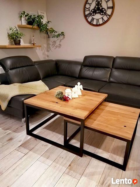 Meble loftowe, meble drewniane; stoły, stoliki, regały