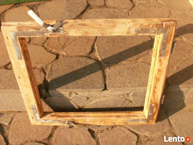 Stare okno metalowe rama okienna lustro ramka loft retro