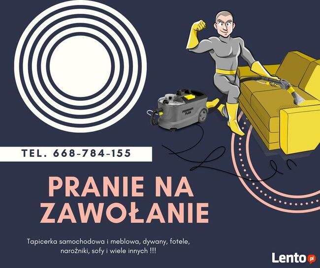 Pranie tapicerki meblowej i samochodowej, pranie dywanów War