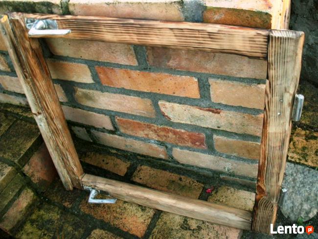 Stare okna metalowe ramy okienne ramki lustro