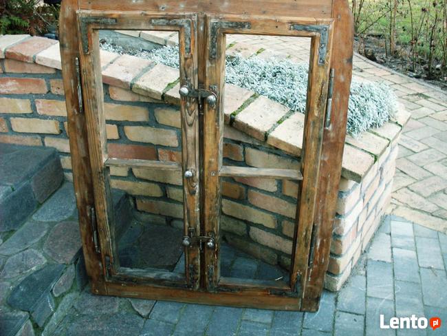 Stare okna metalowe ramy okienne ramki lustro