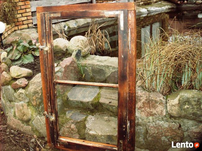 Stare okna metalowe ramy okienne ramki lustro