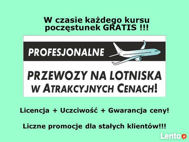 Transport na lotnisko Przewóz Bus 9 Bielsko Katowice Kraków