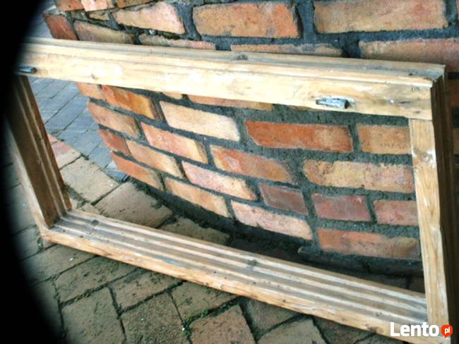 Stare okna metalowe ramy okienne ramki lustro