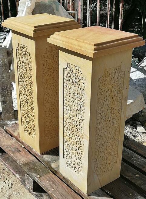 Architektura budowlana i ogrodowa z piaskowca kamienia