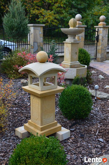 Lampa ogrodowa z piaskowca - kamień naturalny