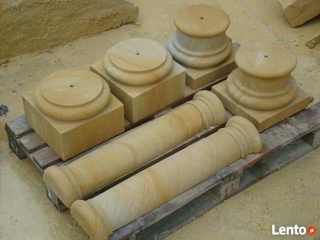 Elementy architektury budowlanej i ogrodowej z piaskowca