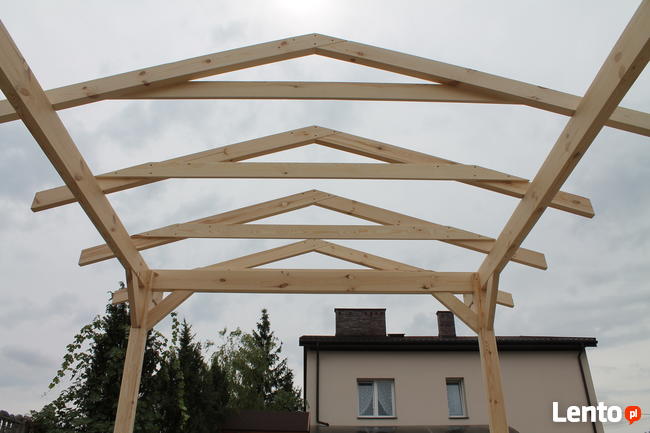KONSTRUKCJA ALTANY 450x350cm Wiata Pergola Garaż Zadaszenie