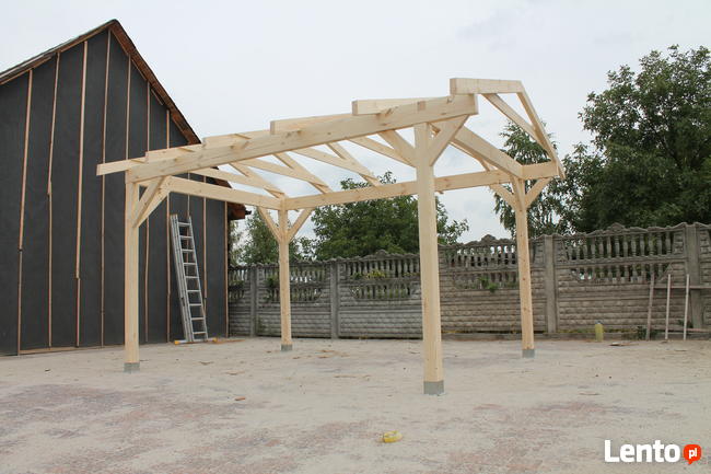 KONSTRUKCJA ALTANY 450x350cm Wiata Pergola Garaż Zadaszenie