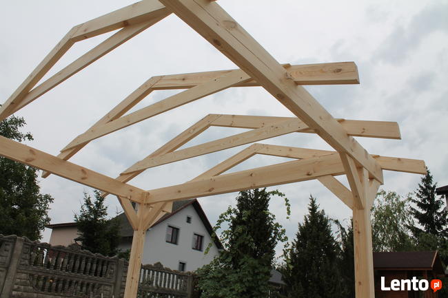 KONSTRUKCJA ALTANY 450x350cm Wiata Pergola Garaż Zadaszenie
