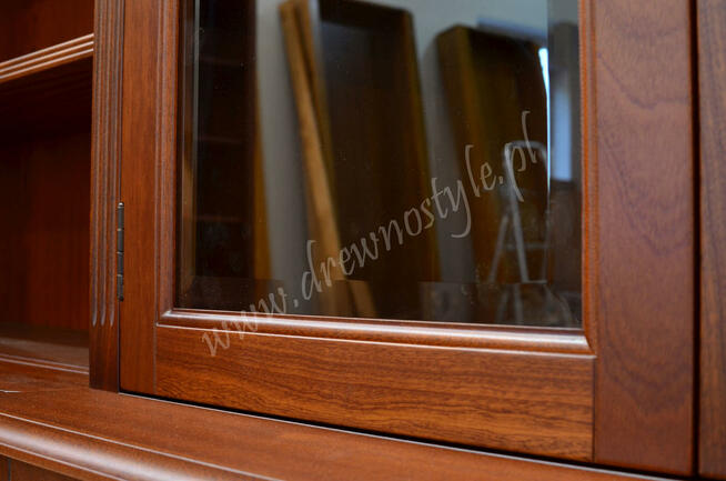 Zabudowy Biblioteczne Regły na wymiar MAHONIOWE