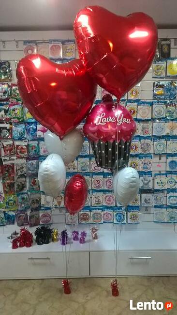 Balony z Helem na Walentynki Paczka Balonowa Wrocław Balony