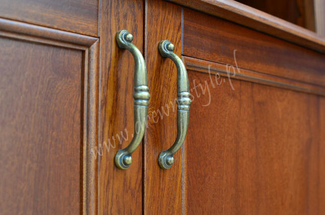 Zabudowy Biblioteczne Regły na wymiar MAHONIOWE