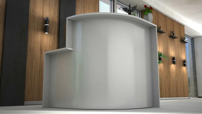 Lada recepcyjna R14 recepcja LED 110x110cm