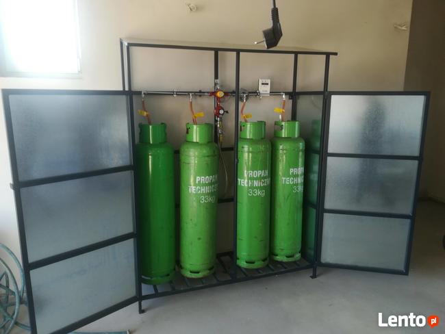Instalacje gazowe na butle 33 kg. Do ogrzewania domu