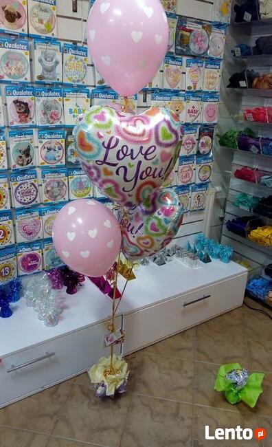 Balony z Helem na Walentynki Paczka Balonowa Wrocław Balony