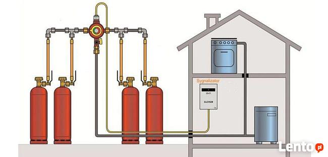 Instalacje gazowe na butle 33 kg. Do ogrzewania domu
