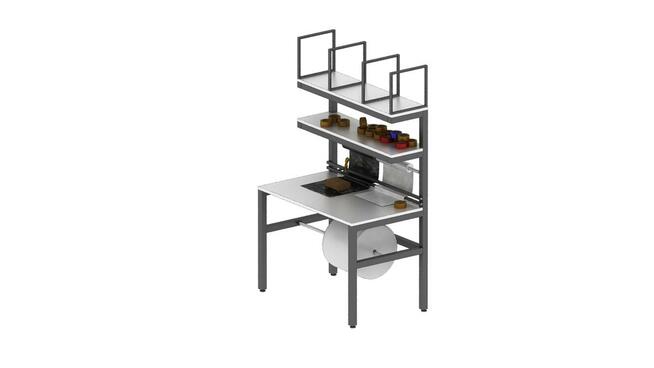 Stół warsztatowy do pakowania 130x80x215cm