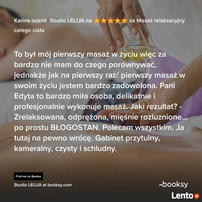 Masaż klasyczny, relaksacyjny, bańką chińską, twarzy