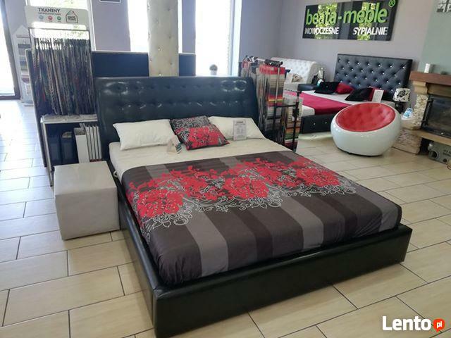 Łóżko CHESTER z profilowanym zagłówkiem 160x200 + materac