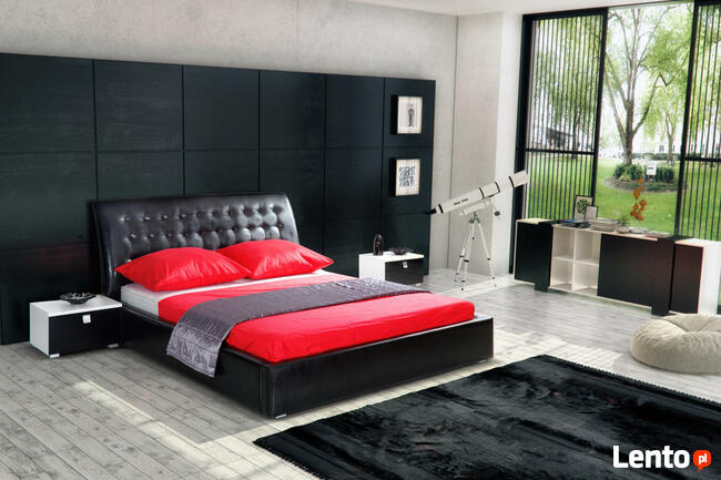 Łóżko CHESTER z profilowanym zagłówkiem 160x200 + materac