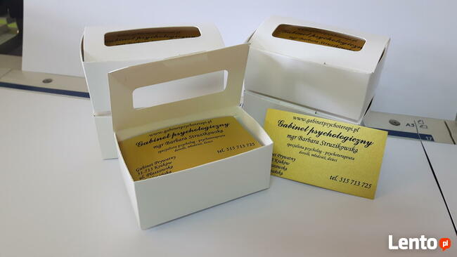 WIZYTÓWKI 350g klasyczne 90x50 dwustronne kolorowe - 500 szt