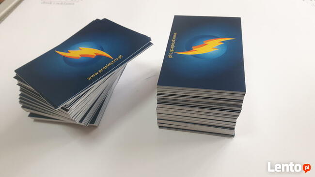 WIZYTÓWKI 350g klasyczne 90x50 dwustronne kolorowe - 500 szt