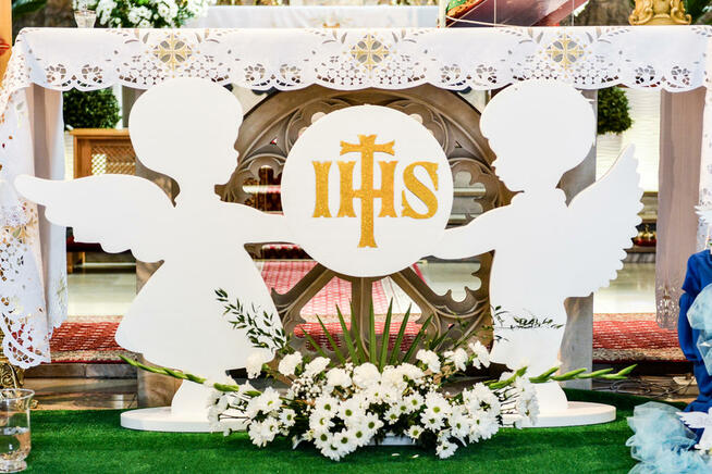 2 duże anioły na Pierwszą Komunię