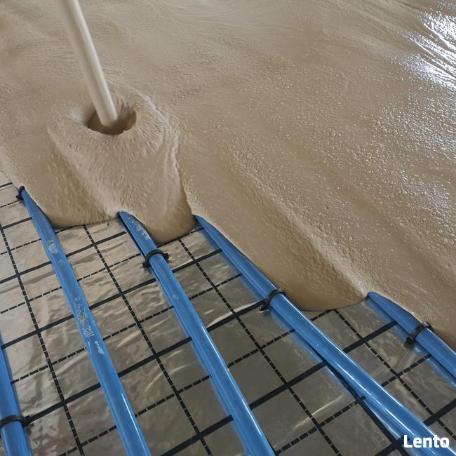 Wylewki, posadzki anhydrytowe, ogrzewanie podłogowe