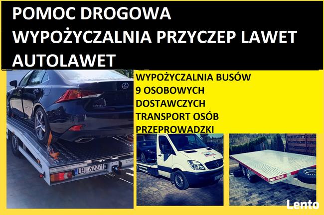 Auto laweta pomoc drogowa transport maszyny holowanie auta