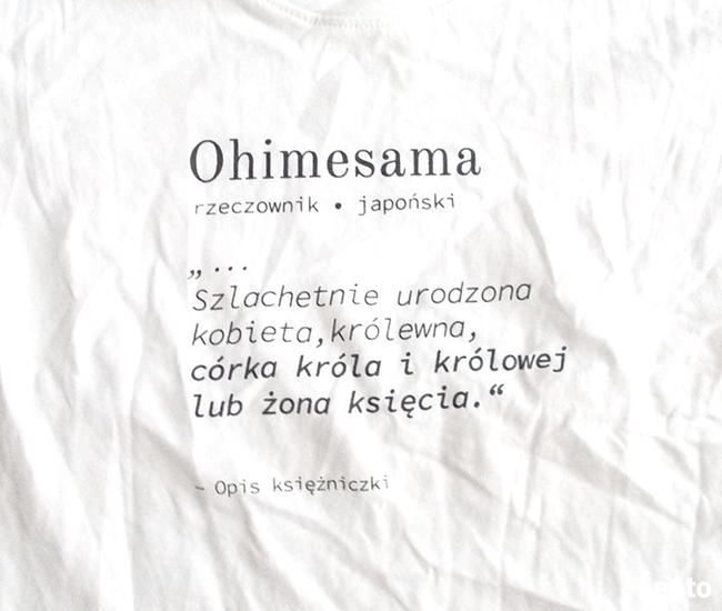 bawełniana koszulka damska z napisami