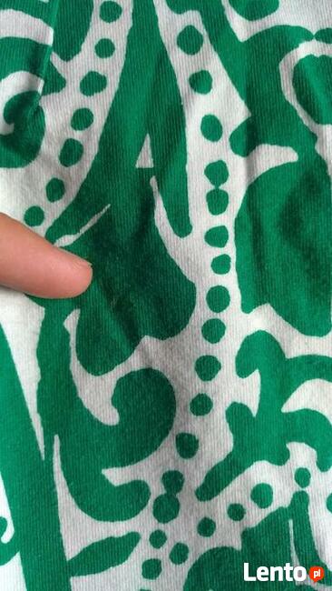 Biało-zielona sukienka S/M