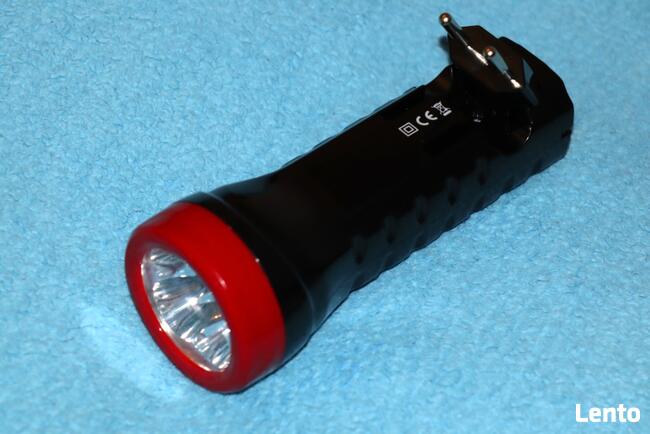 Latarka LED 4+2 latarka akumulatorowa z ładowarką 230 V