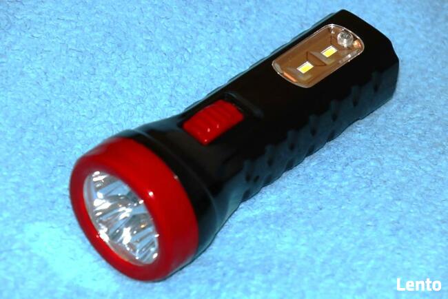 Latarka LED 4+2 latarka akumulatorowa z ładowarką 230 V