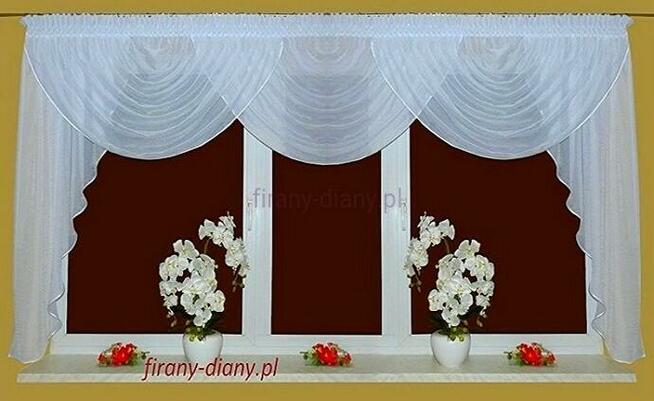 Lambrekin 250-280 cm, firana woda, firany szyte