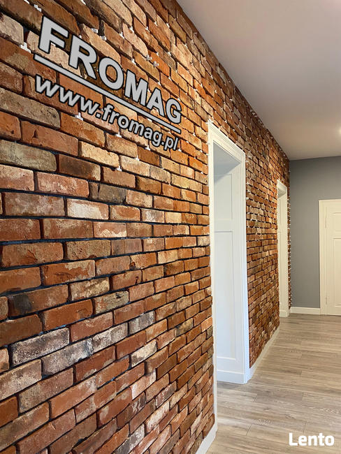 Płytki z lica cegły CEGŁA ROZBIÓRKOWA stary mur