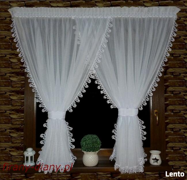 Firany na balkon, firany na taras, szyte firany z woalu,