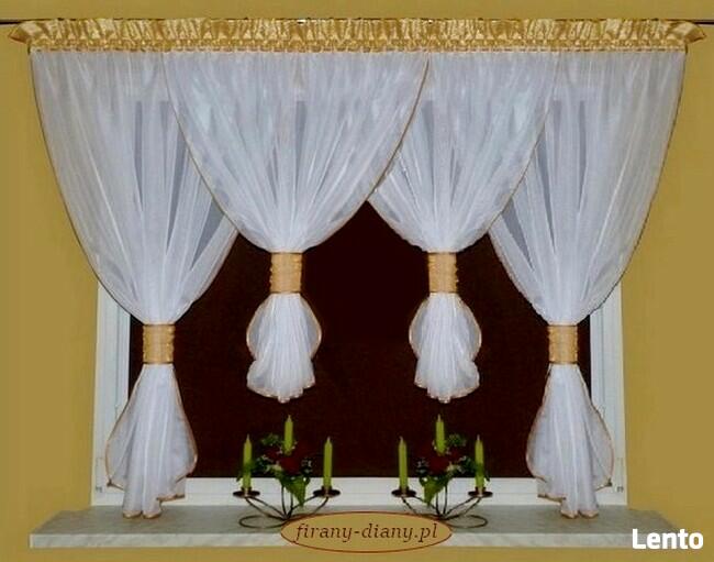 Firany z gipiurą, firany z woalu, firany szyte na wymiar,