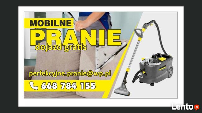 Pranie tapicerki meblowej i samochodowej, pranie dywanów.